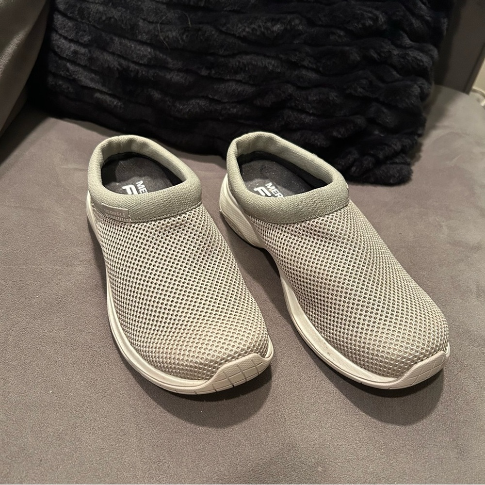 Merrell Encore Breeze 5 Shoes Womens Size 7.5 Rock Gray Mesh FloatPro Slip On